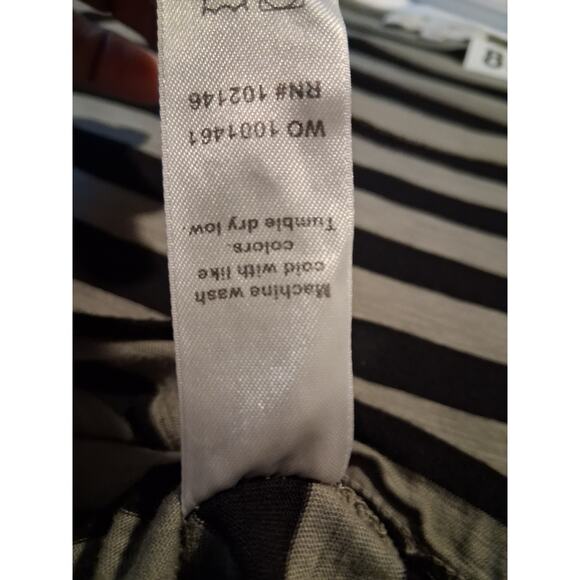 Michael Stars Quiet Luxury Women's size Large Grungecore Dani Stripped Comfy Tee - Picture 10 of 12